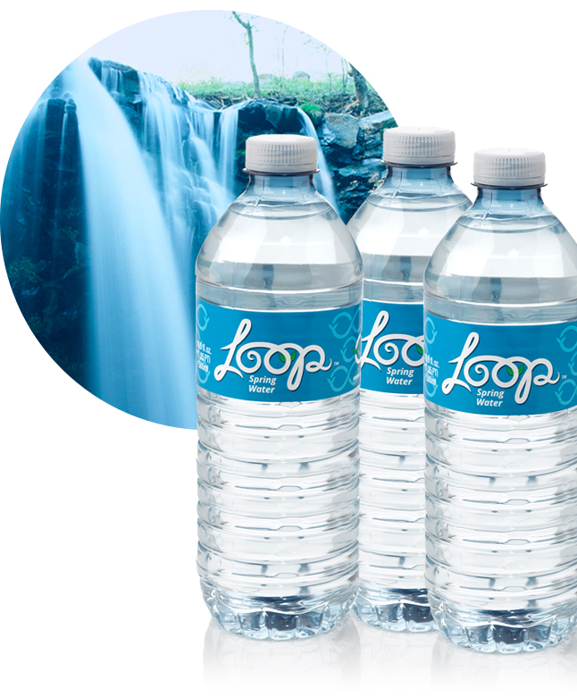 Loop water comes from the heart of local spring country in the Pennsylvania Appalachians.